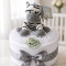1 Tier Zebra Nappy Cake