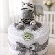 1 Tier Zebra Nappy Cake