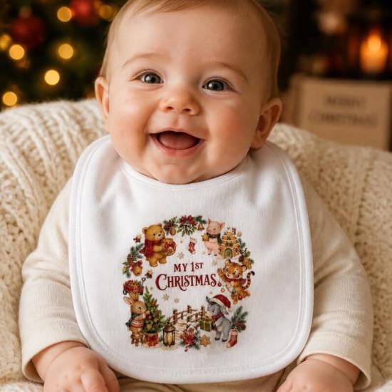 Baby 1st Christmas Bib Baby 1st Christmas Bib