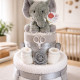2 Tier Elephant Nappy Cake