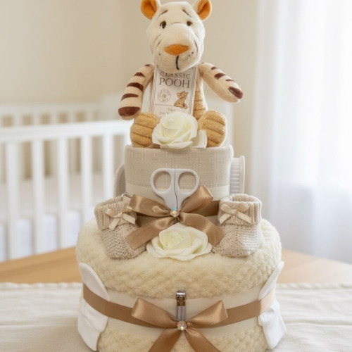 2Tier Tigger Nappy Cake