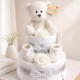 2 Tier White Ted Nappy Cake