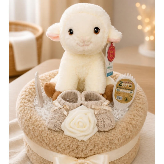 Baby Lamb Nappy Cake Baby Lamb Nappy Cake