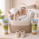 Beige Filled Nappy Caddy Beige Filled Nappy Caddy