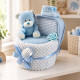Blue Nappy Cake Crib