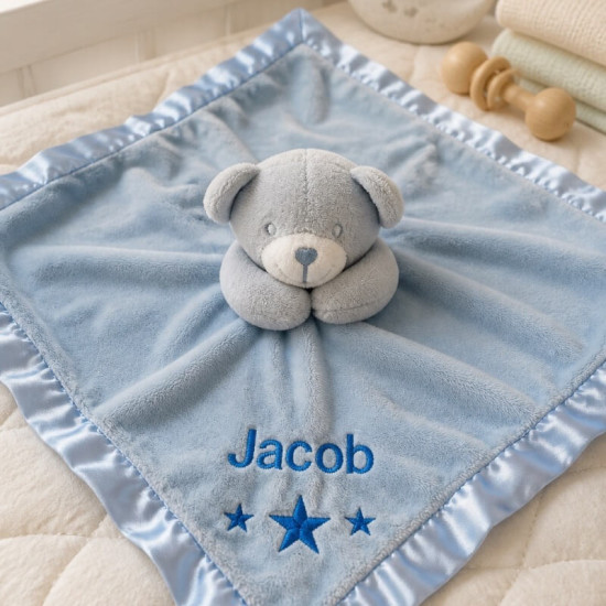 Blue Personalised Nappy Pram Blue Personalised Nappy Pram
