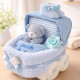 Blue Personalised Nappy Pram Blue Personalised Nappy Pram