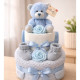 Blue Ted Nappy Cake