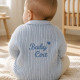 Blue Personalised Embroidered Cardigan 