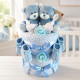 Blue Twins Nappy Cake