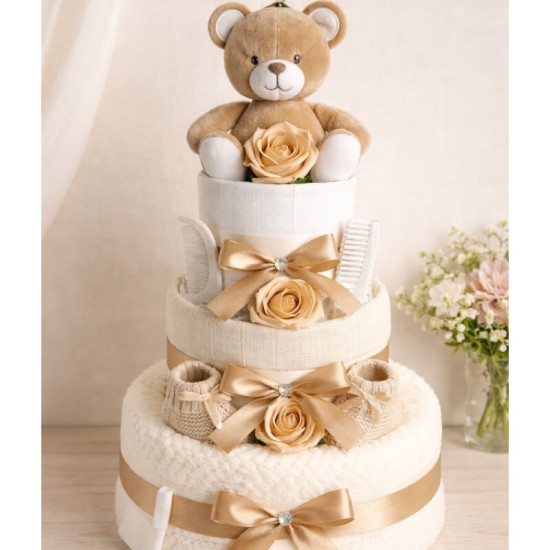 Brown Bear Nappy Cake Brown Bear Nappy Cake