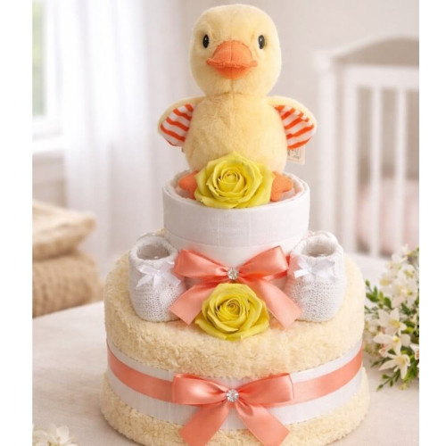 Darcy Duck Nappy Cake