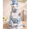 Deluxe Blue Nappy Cake