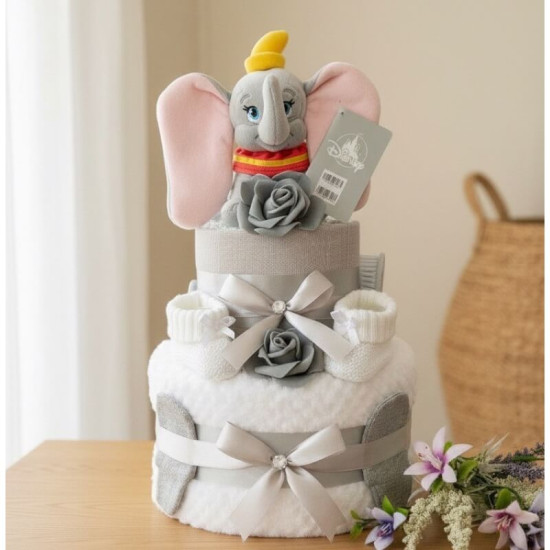 Dumbo White Nappy Cake Dumbo White Nappy Cake