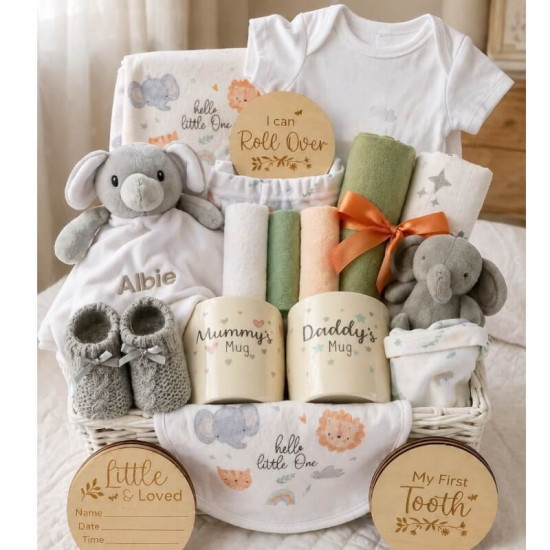 Elephant Friends Baby Hamper Elephant Friends Baby Hamper