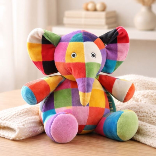 Elmer Soft Toy Rattle