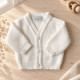 White Personalised Embroidered Baby Cardigan White Personalised Embroidered Baby Cardigan