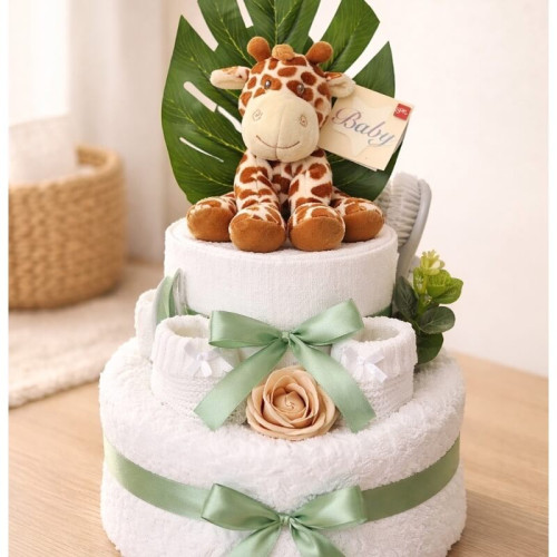 Giraffe Boho Nappy Cake