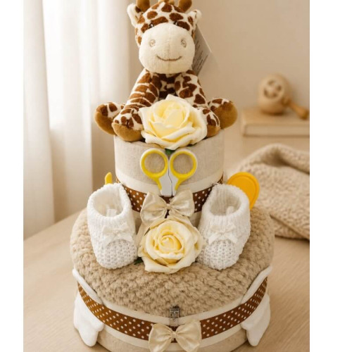 Giraffe Coffee Nappy Cake
