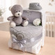 Grey Pram Nappy Cake