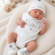 Small White Baby Hamper Small White Baby Hamper