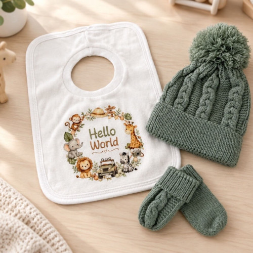 Hello World Baby Gift Set