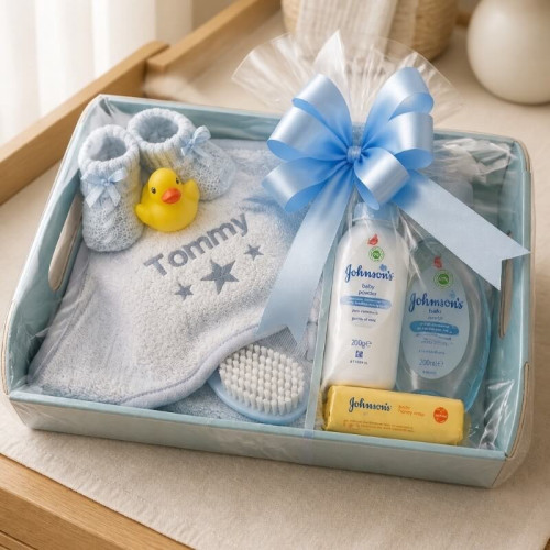 Personalised Blue Bath Hamper