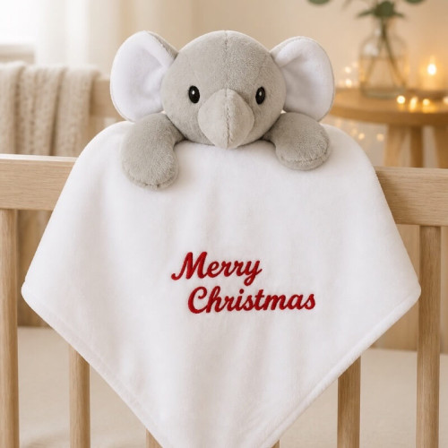 Personalised White Elephant Comforter