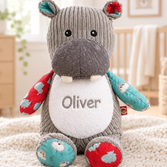 Personalised Large Plush Hippo