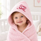 Personalised Pink Hooded Towel