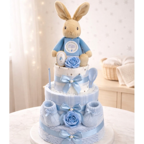 Peter Rabbit Nappy Cake