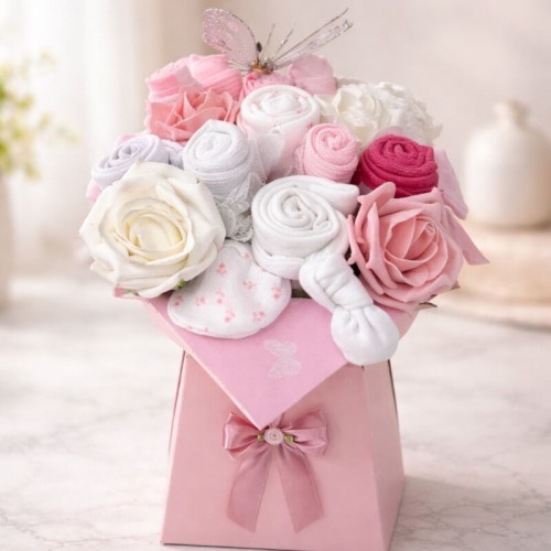 Pink Baby Clothing Bouquet