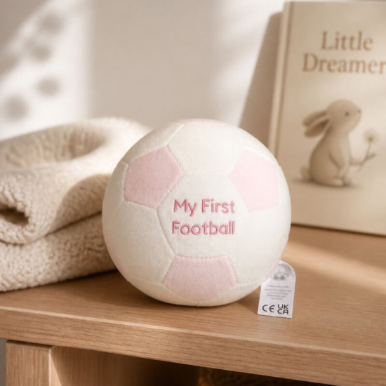 Pink First Football Rattle Pink First Football Rattle