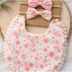Personalised Floral Bib Set Personalised Floral Bib Set