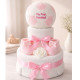 Football Pink Nappy Cake Football Pink Nappy Cake