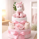 Pink Safari Nappy Cake Pink Safari Nappy Cake