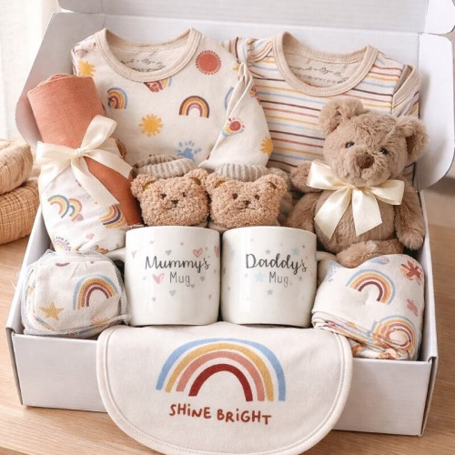 Rainbow Bear Baby Hamper