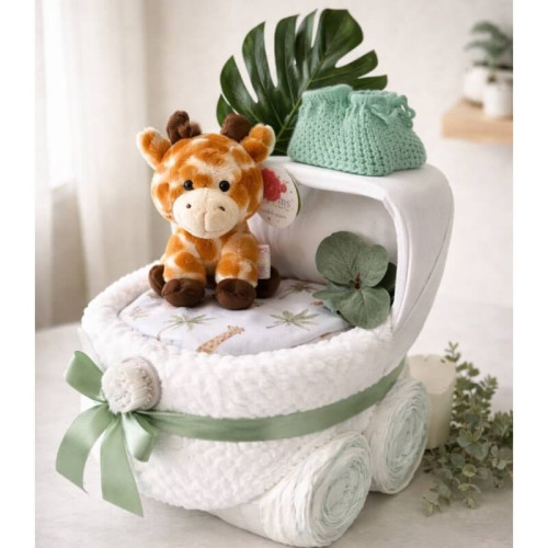 Safari Nappy Cake Pram
