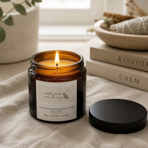 Natural Calming Aromatherapy Candle
