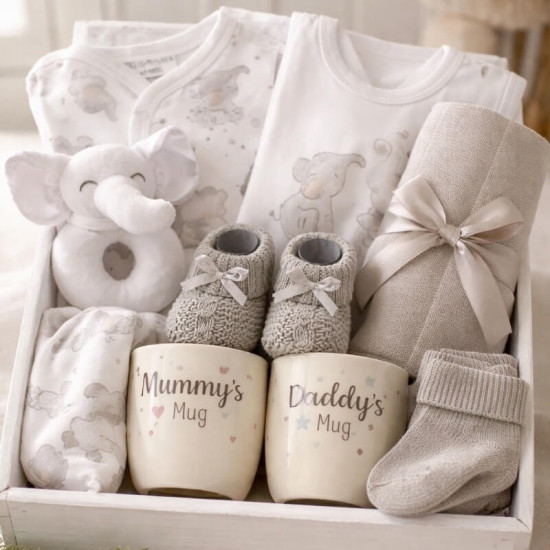 Unisex Elephant Baby Hamper Unisex Elephant Baby Hamper