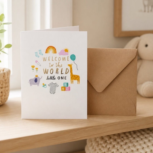 Welcome To The World Card 