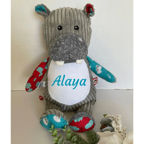 Personalised Large Plush Hippo
