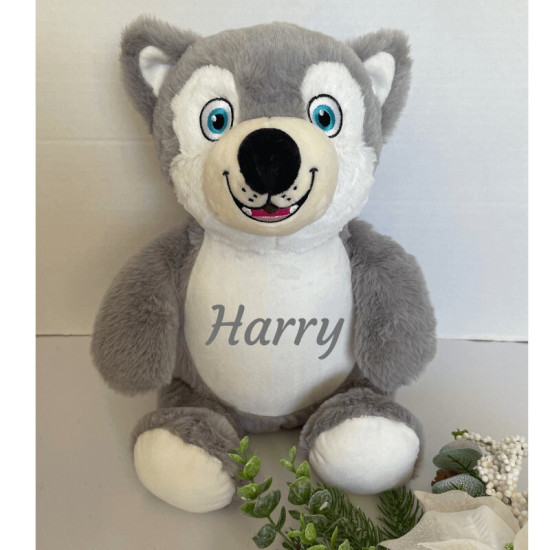 Personalised Large Husky Plush