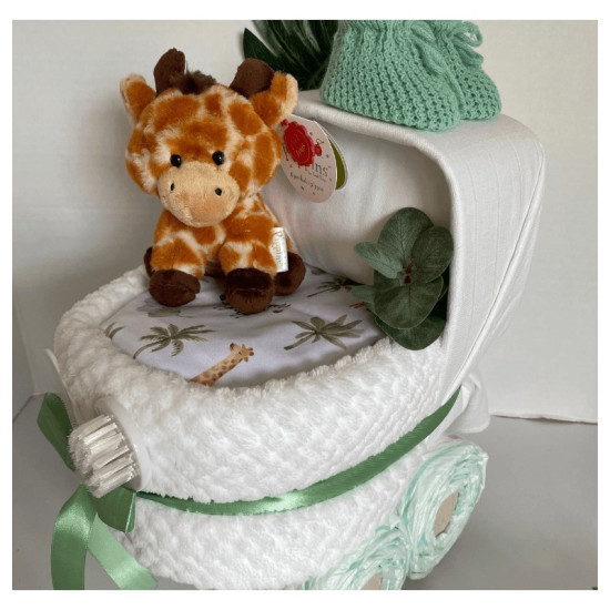 Safari Nappy Cake Pram
