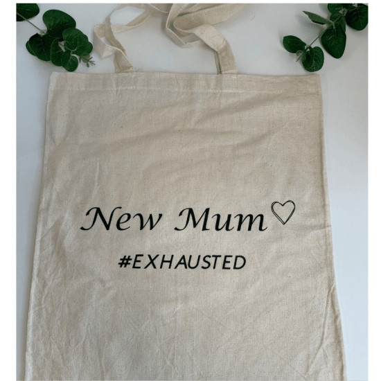 Mum Exhausted Tote Bag