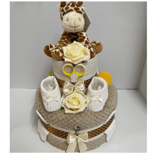 Giraffe Coffee Nappy Cake
