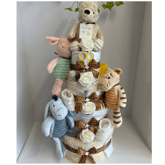 Woodland Friends Nappy Cake