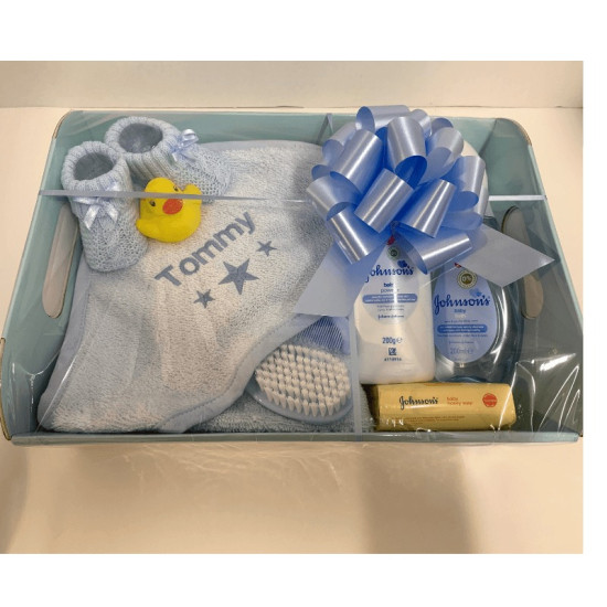 Personalised Blue Bath Hamper