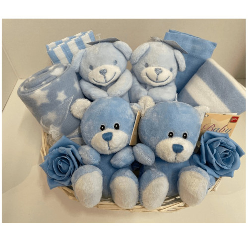 Blue Twins Gift Basket