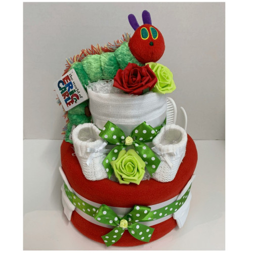 Hungry Caterpillar Nappy Cake